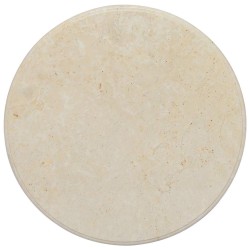 Dessus de table Crème Ø60x2,5 cm Marbre 553441553441