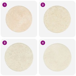 Dessus de table Crème Ø60x2,5 cm Marbre 553441553441