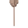 Parasol d'extérieur avec mât en bois 270 cm taupe 553449553449