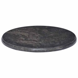 Dessus de table Noir Ø50x2,5 cm Marbre 553452553452