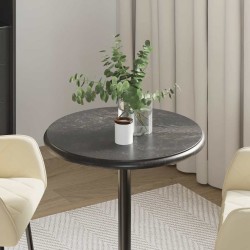 Dessus de table Noir Ø50x2,5 cm Marbre 553452553452
