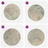 Dessus de table Gris Ø50x2,5 cm Marbre 553453553453