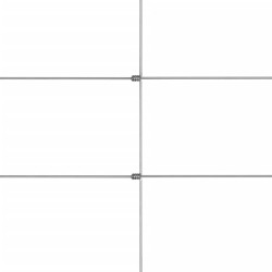 Clôture de jardin Acier galvanisé 50x1,5 m Argenté 553456553456