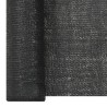 Filet brise-vue Noir 2x25 m PEHD 195 g/m² 553473553473