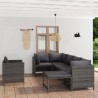 Salon de jardin 7 pcs avec coussins Résine tressée Gris 553483553483