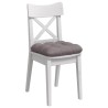 Coussins de siège 4 pcs Taupe 40 x 40 x 12 cm tissu 553485553485