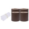 Écrans d'intimité de jardin 4 pcs PVC 35x0,19 m Marron 553490553490