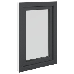 Fenêtre de sous-sol RISOR Anthracite 60 x 90 cm PVC et verre 553492553492
