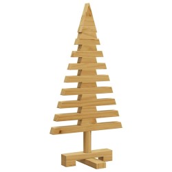 Arbre de Noël en bois Marron 60 cm Bois massif en pin 553495553495