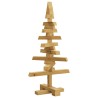 Arbre de Noël en bois Marron 60 cm Bois massif en pin 553495553495