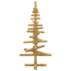 Arbre de Noël en bois Marron 90 cm Bois massif en pin 553496553496