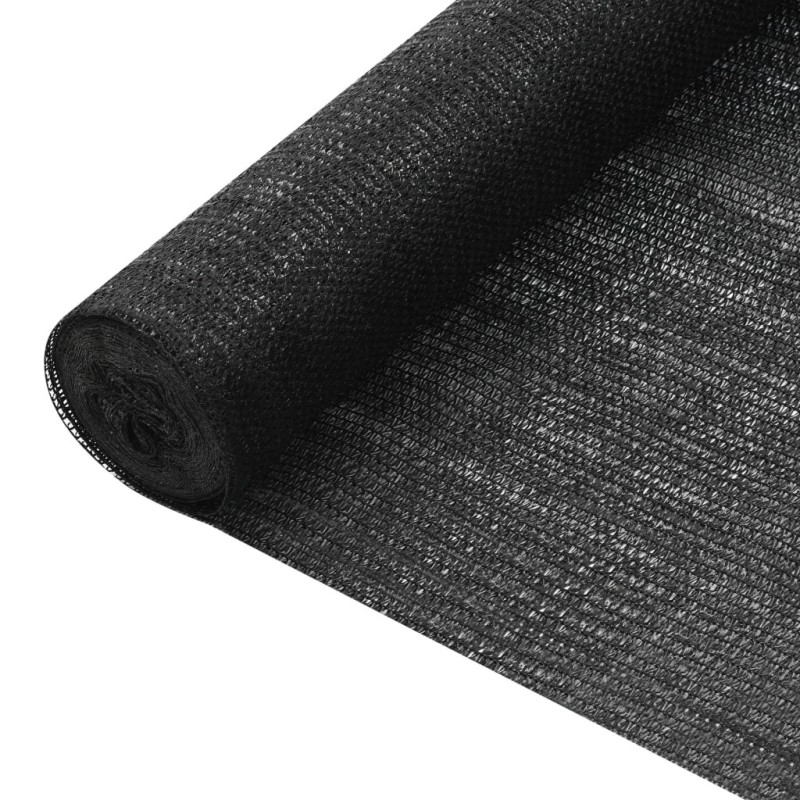 Filet brise-vue Noir 2x50 m PEHD 75 g/m² 553506553506