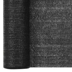 Filet brise-vue Noir 2x50 m PEHD 75 g/m² 553506553506
