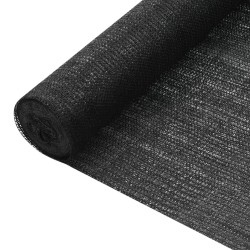 Filet brise-vue Noir 1,2x10 m PEHD 75 g/m² 553509553509