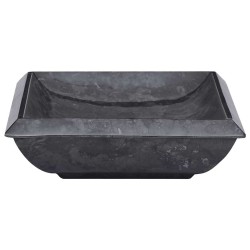 Lavabo Noir 50x35x10 cm Marbre 553529553529