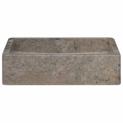 Lavabo Gris 40x40x10 cm Marbre 553531553531