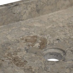 Lavabo Gris 40x40x10 cm Marbre 553531553531