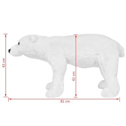 Jouet en peluche Ours polaire Blanc XXL 553533553533