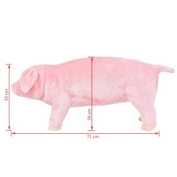 Jouet en peluche Cochon rose XXL 553536553536