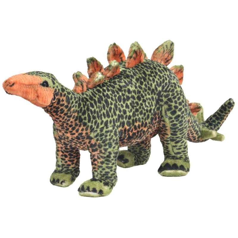Jouet en peluche Dinosaure Stegosaurus Vert et orange XXL 553537553537