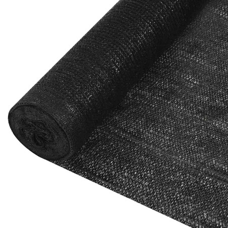 Filet brise-vue Noir 1,2x10 m PEHD 195 g/m² 553540553540