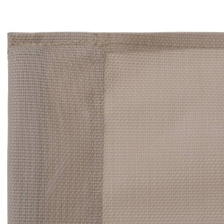 Salon de jardin 4 pcs Tissu et acier Taupe 553556553556
