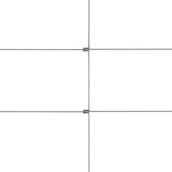 Clôture de jardin Acier galvanisé 50x1,5 m Argenté 553570553570