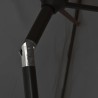 Parasol d'extérieur avec mât en métal 300x200 cm anthracite 553571553571
