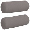 Coussins d'accent 2 pcs Taupe Ø 15 x 40 cm tissu 553572553572