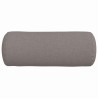 Coussins d'accent 2 pcs Taupe Ø 15 x 40 cm tissu 553572553572