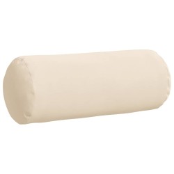 Coussins d'accent 2 pcs Beige Ø 15 x 40 cm Tissu en microfibre 553574553574