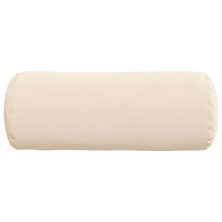 Coussins d'accent 2 pcs Beige Ø 15 x 40 cm Tissu en microfibre 553574553574