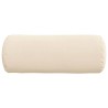 Coussins d'accent 2 pcs Beige Ø 15 x 40 cm Tissu en microfibre 553574553574