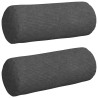 Coussins d'accent 2 pcs Gris foncé Ø 15 x 40 cm 553575553575
