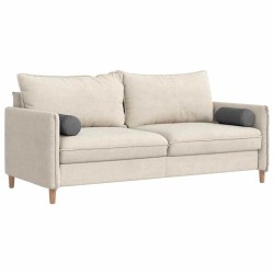 Coussins d'accent 2 pcs Gris foncé Ø 15 x 40 cm 553575553575