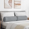 Coussins d'accent 2 pcs Gris clair Ø 25 x 70 cm tissu 553576553576