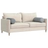 Coussins d'accent 2 pcs Gris clair Ø 25 x 70 cm tissu 553576553576