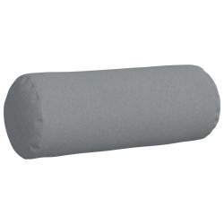 Coussins d'accent 2 pcs Gris clair Ø 25 x 70 cm tissu 553576553576