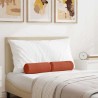 Coussins d'accent 2 pcs Rouge orange Ø 15 x 40 cm 553577553577