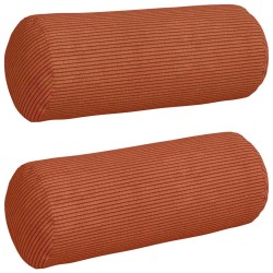 Coussins d'accent 2 pcs Rouge orange Ø 15 x 40 cm 553577553577