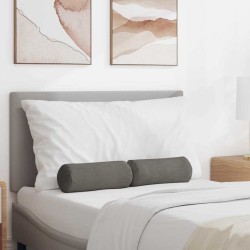 Coussins d'accent 2 pcs Gris clair Ø 15 x 40 cm 553579553579