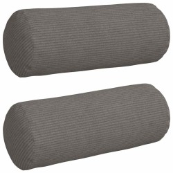Coussins d'accent 2 pcs Gris clair Ø 15 x 40 cm 553579553579