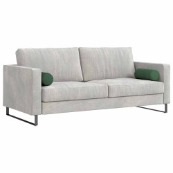 Coussins d'accent 2 pcs Vert foncé Ø 15 x 40 cm 553580553580