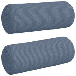 Coussins d'accent 2 pcs Bleu Ø 15 x 40 cm 553581553581