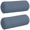 Coussins d'accent 2 pcs Bleu Ø 15 x 40 cm 553581553581