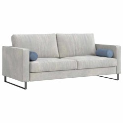 Coussins d'accent 2 pcs Bleu Ø 15 x 40 cm 553581553581