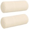 Coussins d'accent 2 pcs Crème Ø 15 x 40 cm 553582553582