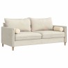 Coussins d'accent 2 pcs Crème Ø 15 x 40 cm 553582553582