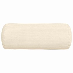 Coussins d'accent 2 pcs Crème Ø 15 x 40 cm 553582553582
