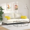 Coussins d'accent 2 pcs Jaune clair Ø 25 x 70 cm tissu 553584553584